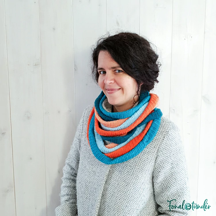 Cézanne Cowl - crochet pattern - Cézanne Sál - horgolásminta