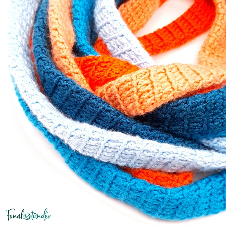 Cézanne Cowl - crochet pattern - Cézanne Sál - horgolásminta