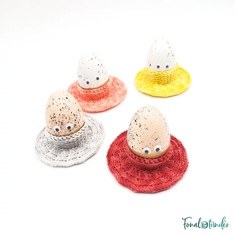 Vidám Húsvéti Tojástartók - horgolás minta - Funny Ester Egg Holder - crochet pattern