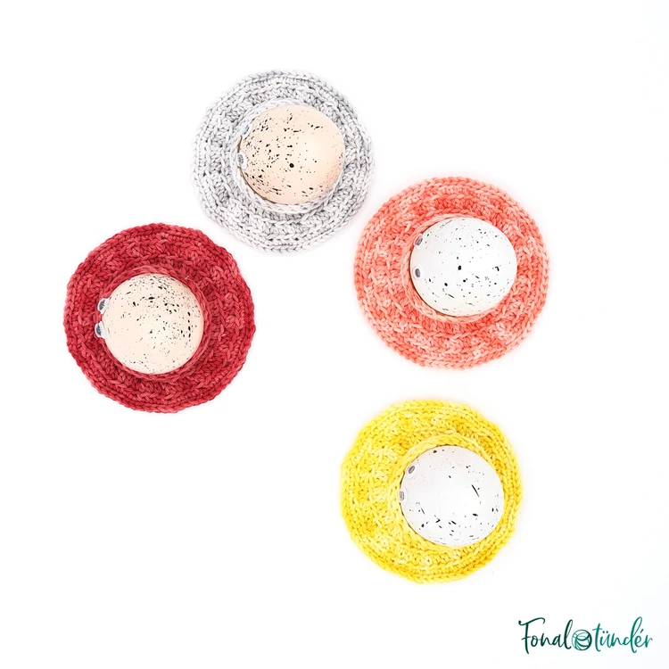 Vidám Húsvéti Tojástartók - horgolás minta - Funny Ester Egg Holder - crochet pattern
