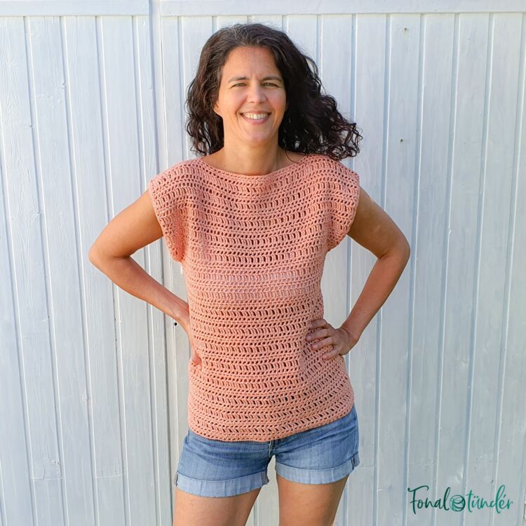 Twinkle Top - crochet pattern - női felső - horgolásminta