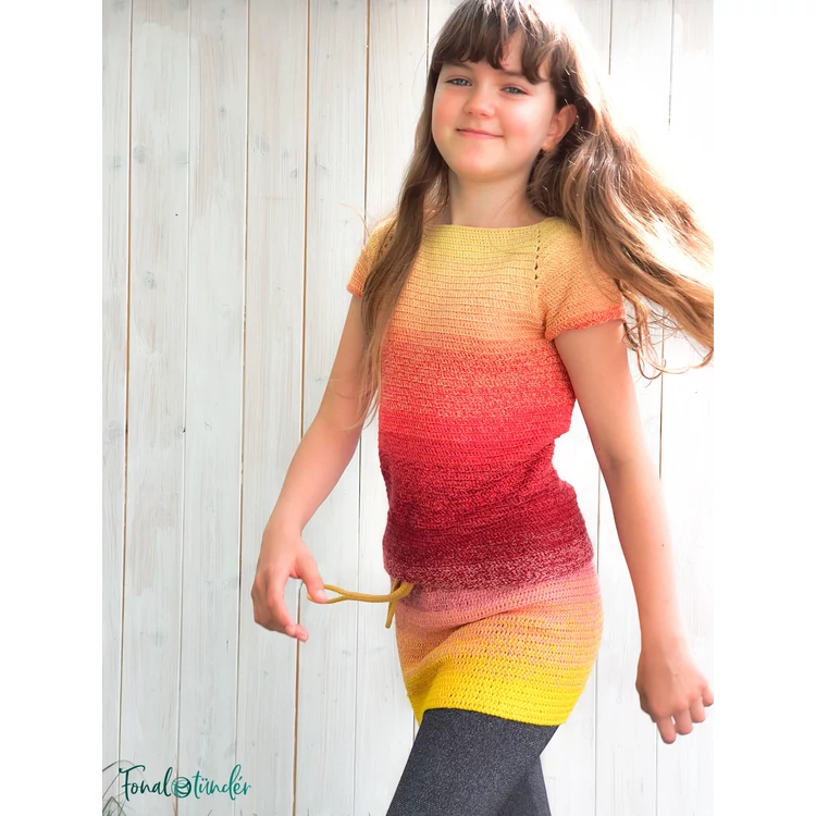 Tutti Frutti Girl Dress - crochet pattern -Tutti Frutti Ruha - horgolásminta