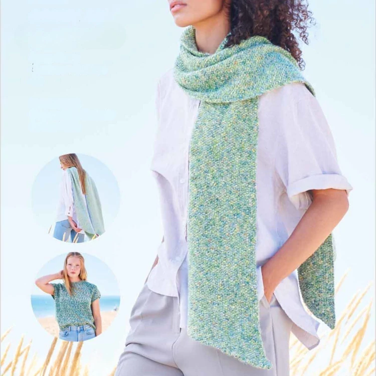 Rico Knitting Idea - Shirt and Shawl - knitting pattern - top és sál kötésminta