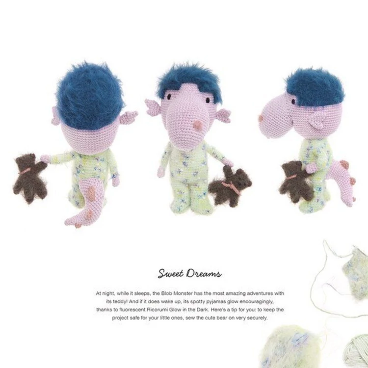 Rico Monsters Under My Bed - amigurumi patterns - amigurumi szörnyek amintafüzet