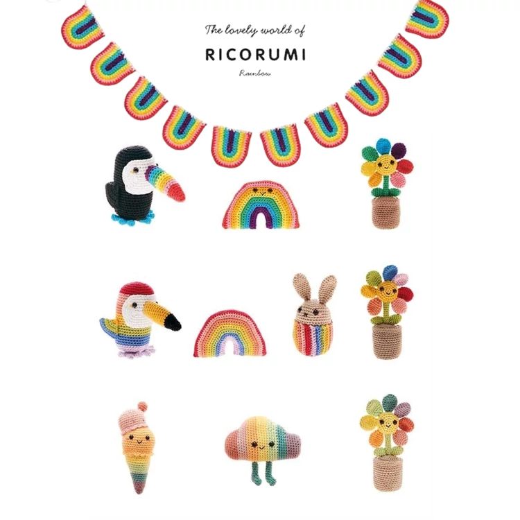 Rico Rainbow - amigurumi crochet patterns - szivárványos horgolásminták