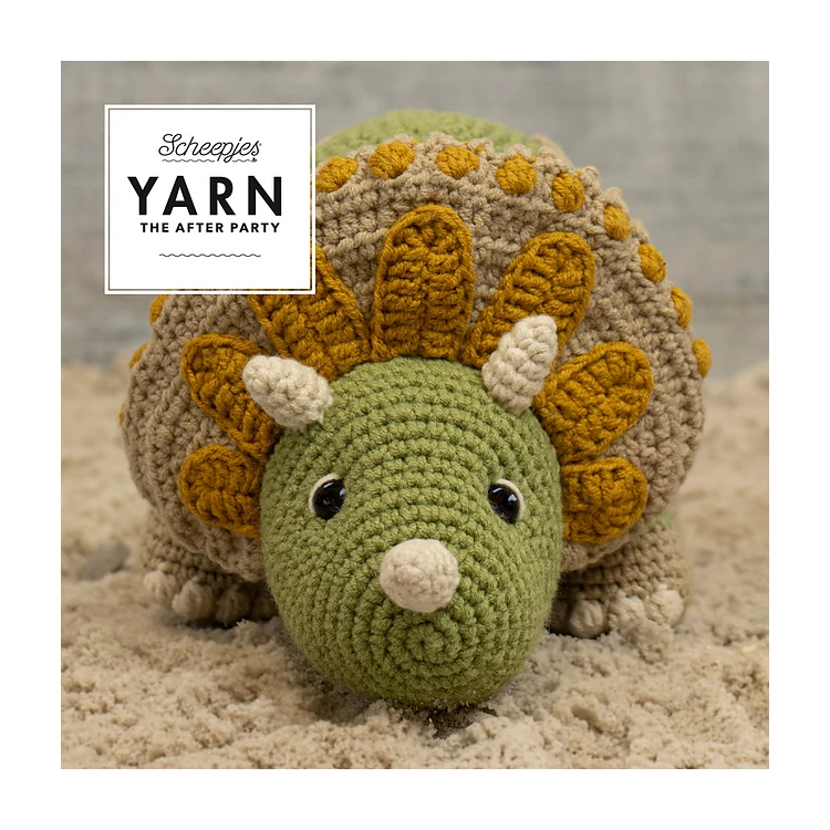 Scheepjes Trico Triceratops - Dino - horgolásminta - crochet pattern - 01