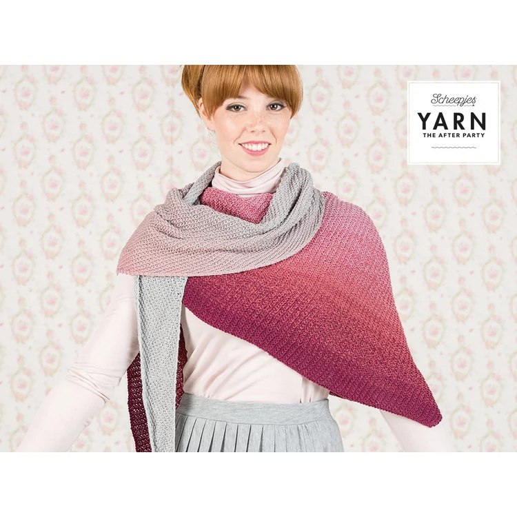 Scheepjes - Essence Shawl - Cseresznyéskert Vállkendő - kötésminta - knitting pattern