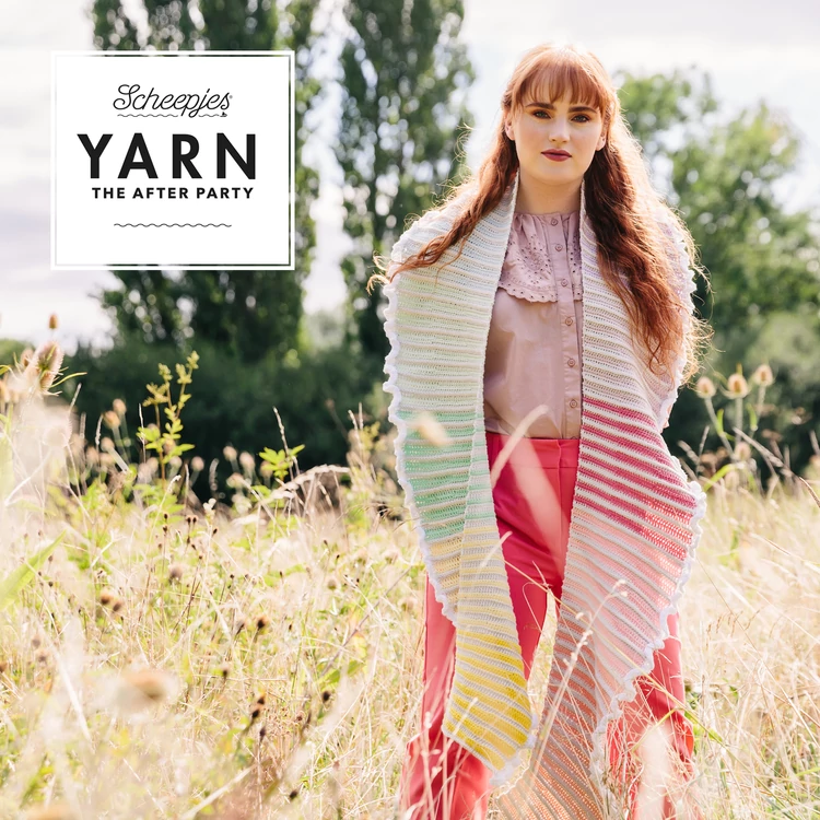 Scheepjes - Rainbow Crescent Scarf - Szivárvány sál - horgolásminta - crochet pattern