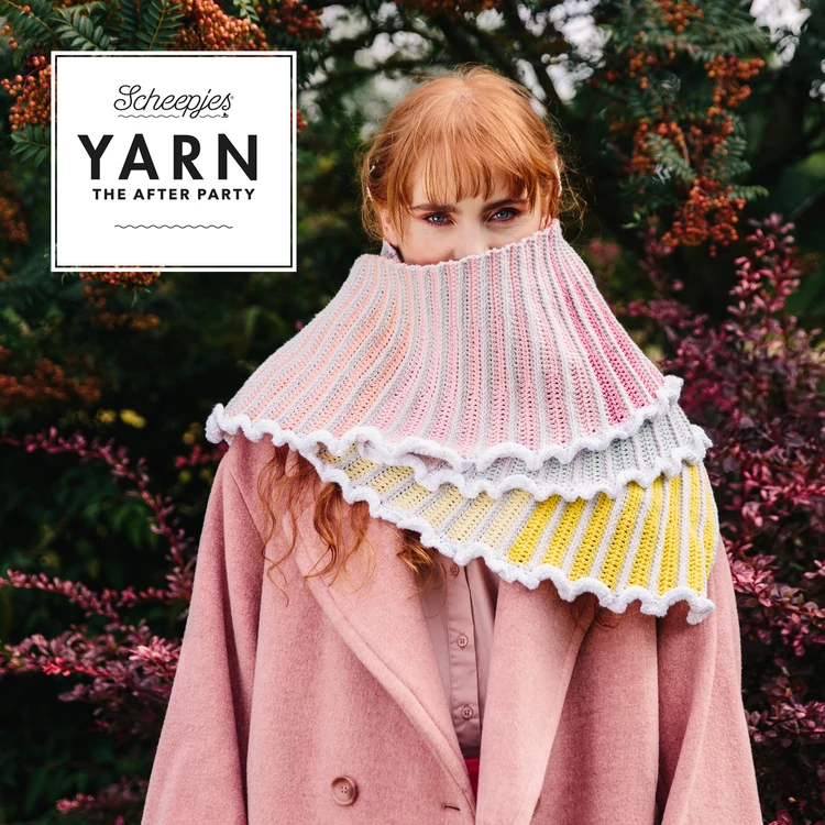 Scheepjes - Rainbow Crescent Scarf - Szivárvány sál - horgolásminta - crochet pattern - 04