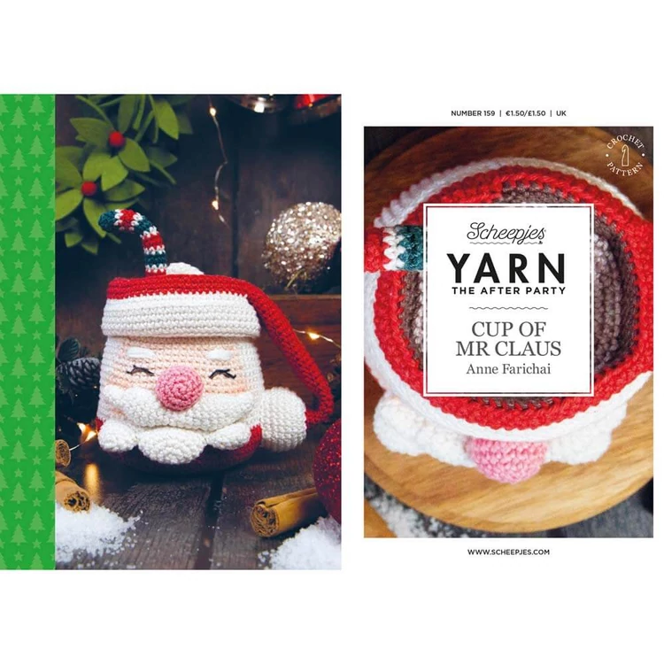 Scheepjes- Cup of Mr. Claus - Télapó Bögréje - horgolásminta - crochet pattern - 6