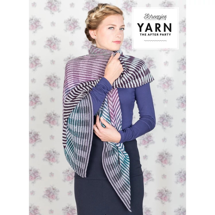 Scheepjes - CBTL Shawl - Intarzia Vállkendő - horgolásminta - crochet pattern