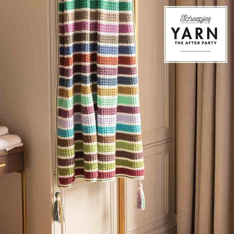 Scheepjes - Scrumptious Stripes Blanket - csíkos mintas takaró - horgolásminta - crochet pattern - 02