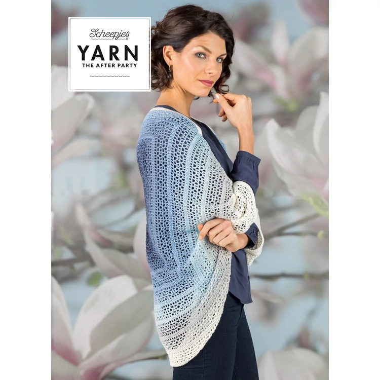 Scheepjes - Indigo Shrug - Indigókék Vállkendő - horgolásminta - crochet pattern