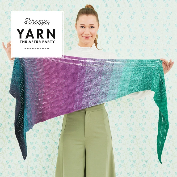 Scheepjes - Exclamation Shawl -  Vállkendő - tuniszi horgolásminta - crochet pattern - 01