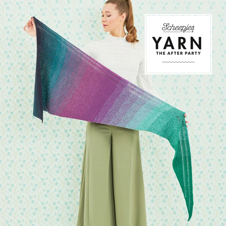 Scheepjes - Exclamation Shawl -  Vállkendő - tuniszi horgolásminta - crochet pattern - 03