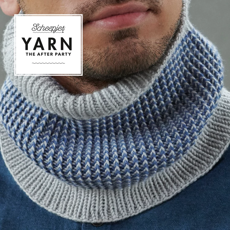 Scheepjes - Furnace Cowl - Acélkék Körsál - kötésminta - knitting pattern