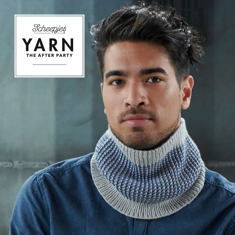 Scheepjes - Furnace Cowl - Acélkék Körsál - kötésminta - knitting pattern