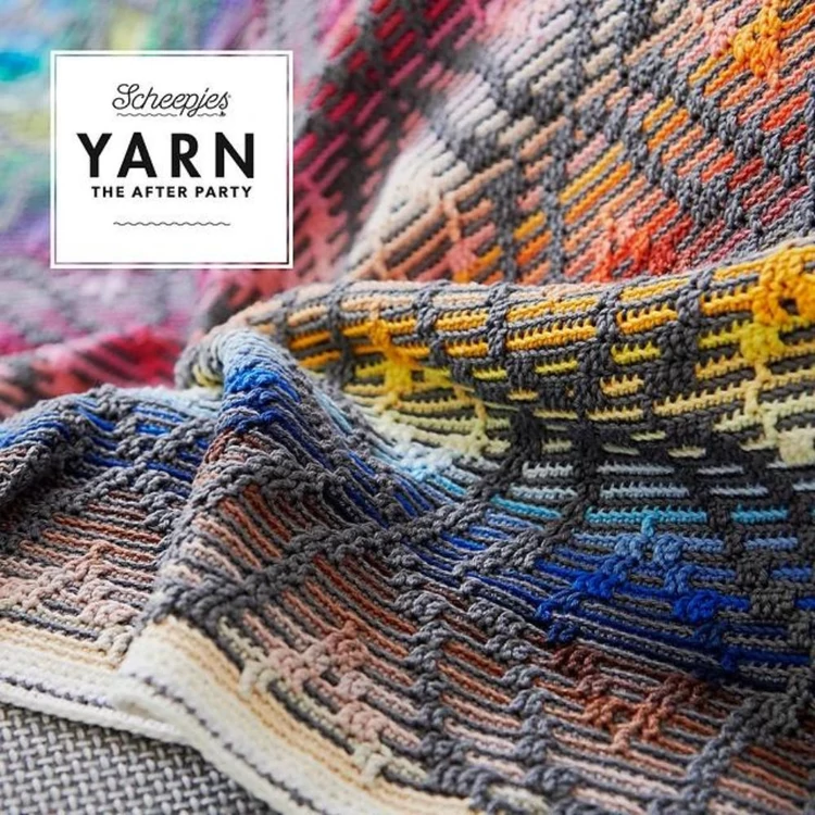 Scheepjes - Diamon Sofa Runner - Szivárvány Takaró - horgolásminta - crochet pattern - 03