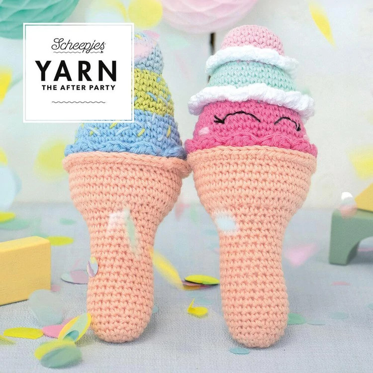 Scheepjes - Ice Cream Rattle - Mindenízű Fagylalt - horgolásminta - crochet pattern