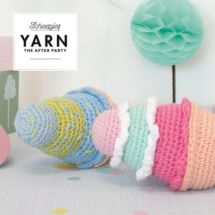 Scheepjes - Ice Cream Rattle - Mindenízű Fagylalt - horgolásminta - crochet pattern