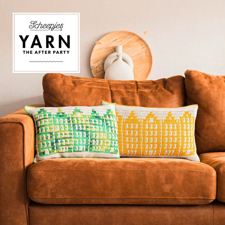 Canal Houses Cushion - Amsterdam Párnahuzat - horgolás minta - crochet pattern