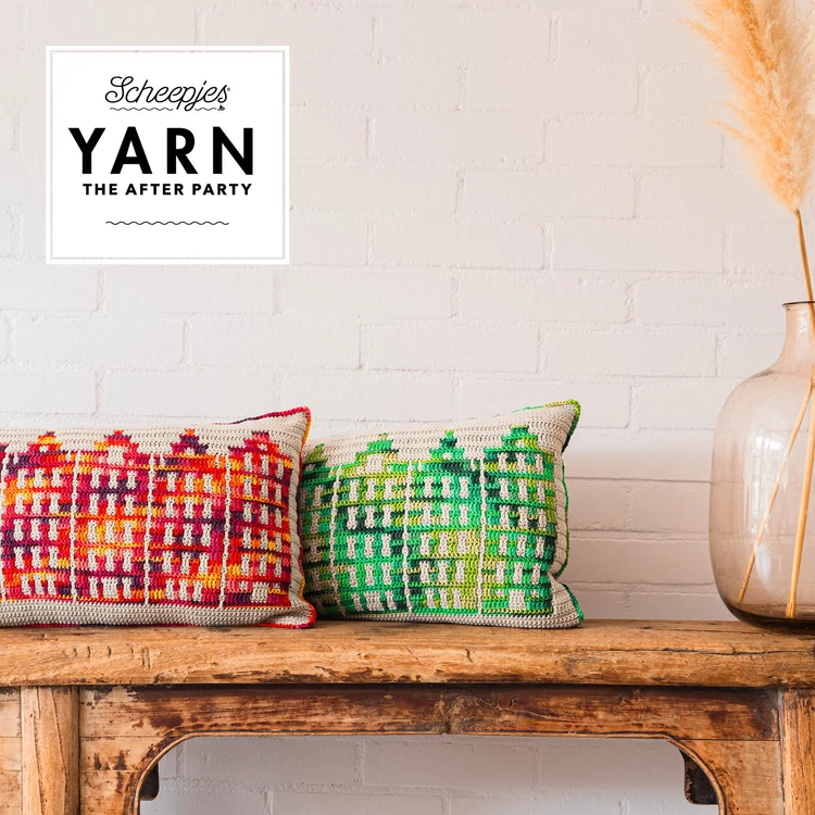 Canal Houses Cushion - Amsterdam Párnahuzat - horgolás minta - crochet pattern