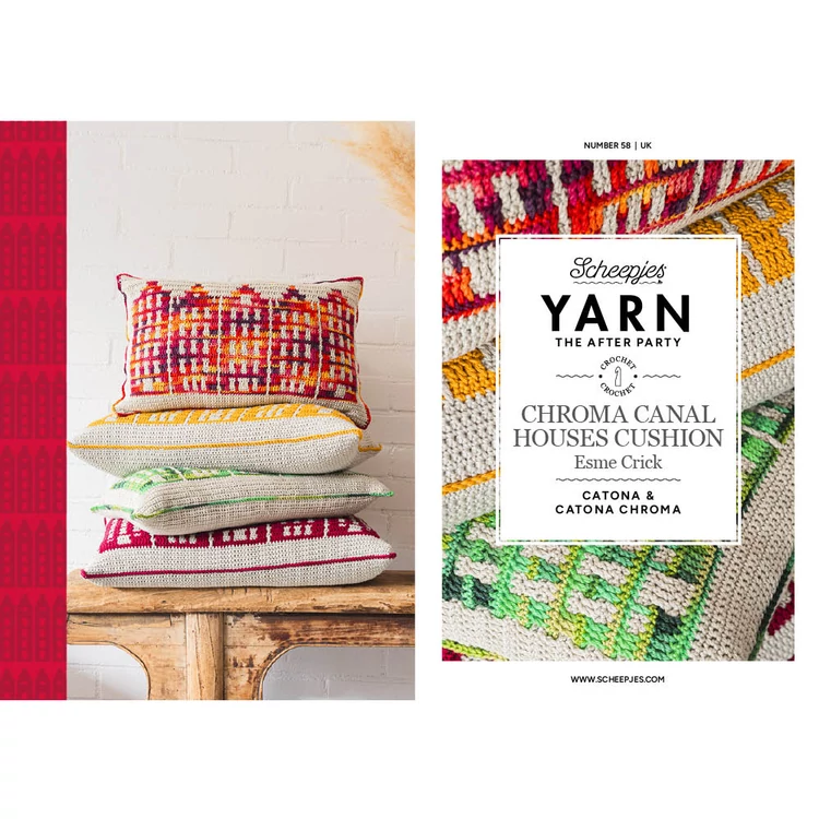 Canal Houses Cushion - Amsterdam Párnahuzat - horgolás minta - crochet pattern