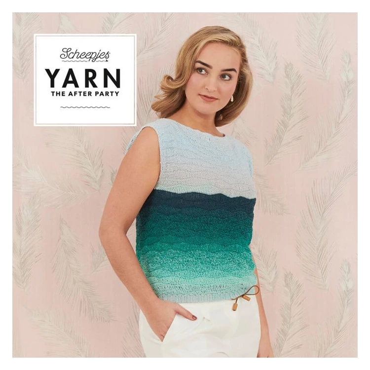 Scheepjes - Flowing Waves Top - Türkiz Tenger Top - horgolásminta - crochet pattern - Varga Bori