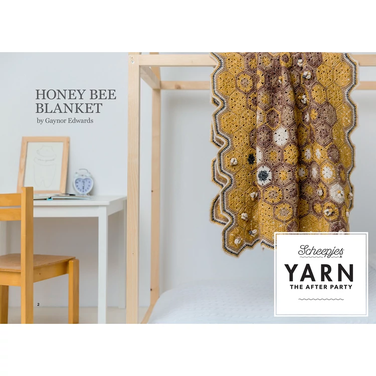 Scheepjes - Honey Bee Blanket - Méhecske Takaró - horgolásminta - crochet pattern