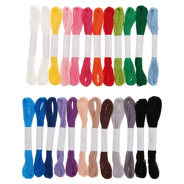 Rico Stranded Cotton thread set - Classic - hímzőfonal készlet élénk színekben