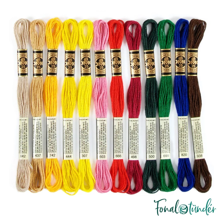 DMC Mouline Stranded Cotton thread set - Must-have - hímzőfonal készlet
