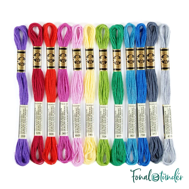 DMC Mouline Stranded Cotton thread set - Vitamins - hímzőfonal készlet