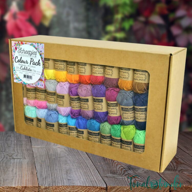 Scheepjes Cahlista Color Pack - 109 gombolyag pamut fonal  - cotton yarn