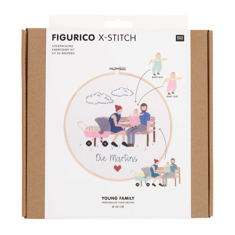 Rico Figurico - Fiatal Család - keresztszemes hímzés csomag Rico Figurico - Fiatal Család - keresztszemes hímzés csomag