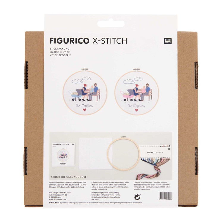 Rico Figurico - Fiatal Család - keresztszemes hímzés csomag Rico Figurico - Fiatal Család - keresztszemes hímzés csomag