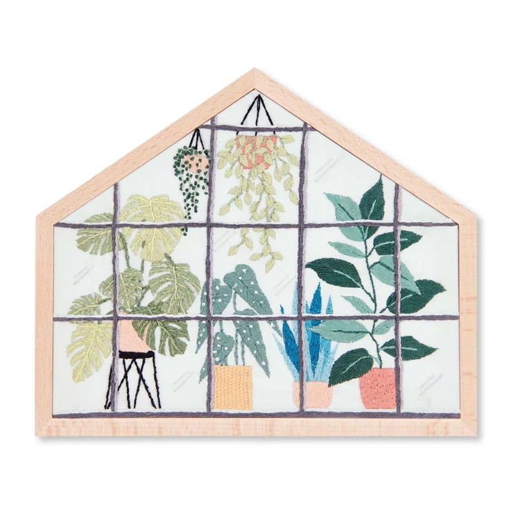 Rico Urban Jungle - embroidery kit - trópusi üvegház hímzéscsomag