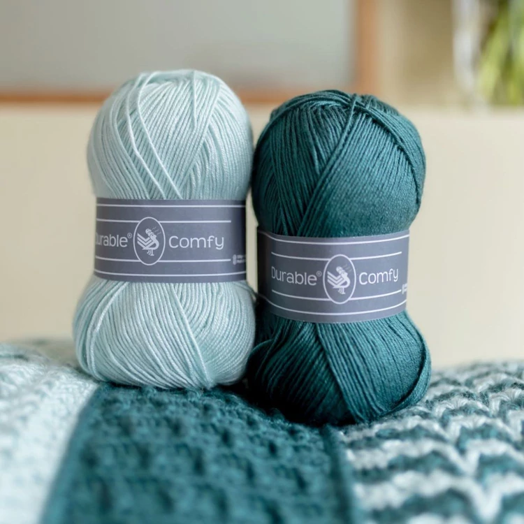 Durable True Colors CAL - Ocean Pearl - crocheted blanket - horgolt takaró fonalcsomag