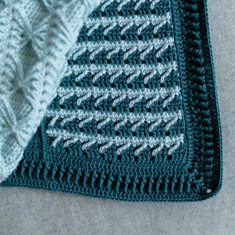 Durable True Colors CAL - Ocean Pearl - crocheted blanket - horgolt takaró fonalcsomag
