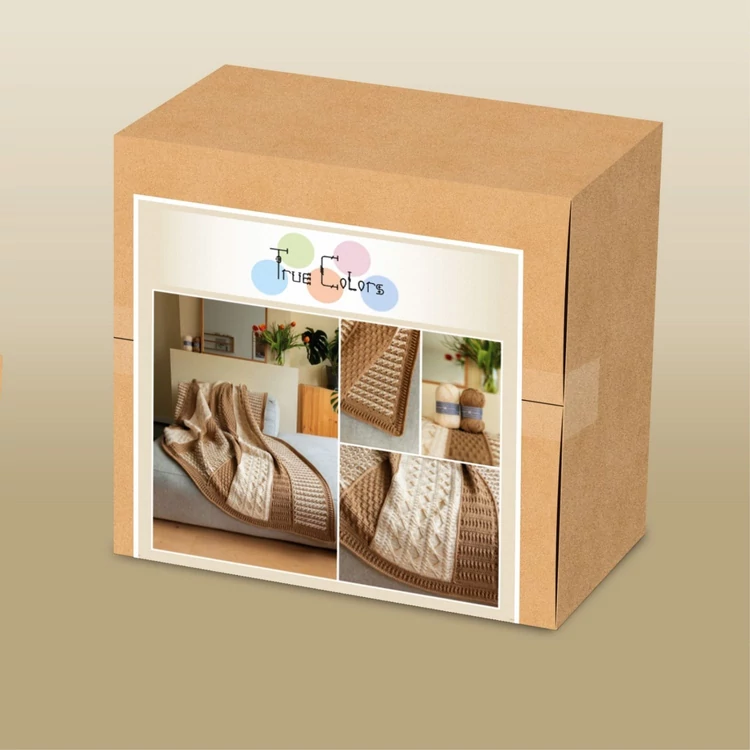 Durable True Colors CAL - Cream Comfort - crocheted blanket - horgolt takaró fonalcsomag