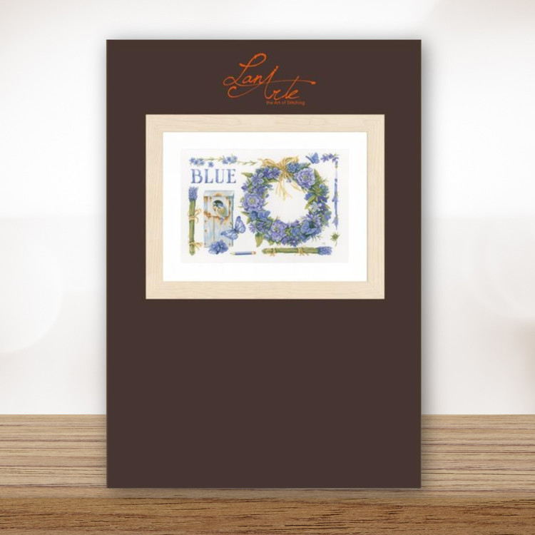 Lanarte Embroidery kit - Lavender Wreath - keresztszemes hímzés csomag Lanarte Embroidery kit - Lavender Wreath - keresztszemes hímzés csomag