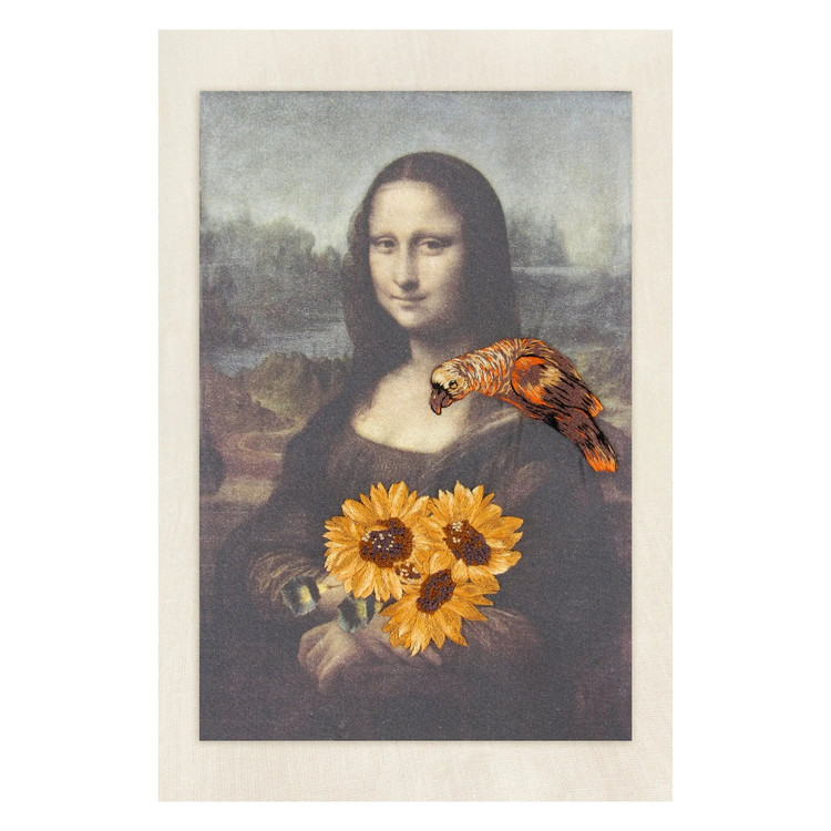 DMC Mona Lisa - virágokkal - hímzés csomag