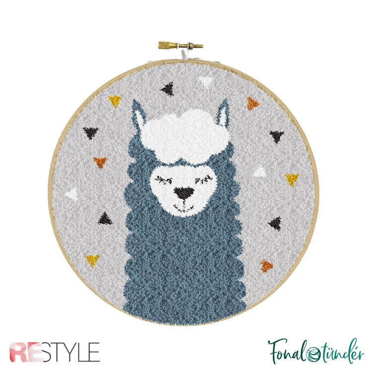 ReStyle Alpaca Punch Needle Kit - Alpaka hímzés készlet hímzőtollal