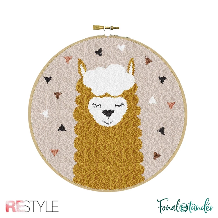 ReStyle Alpaca Punch Needle Kit - Alpaka hímzés készlet hímzőtollal