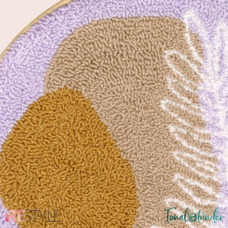 ReStyle Abstract Punch Needle Kit - hímzés készlet hímzőtollal - 03
