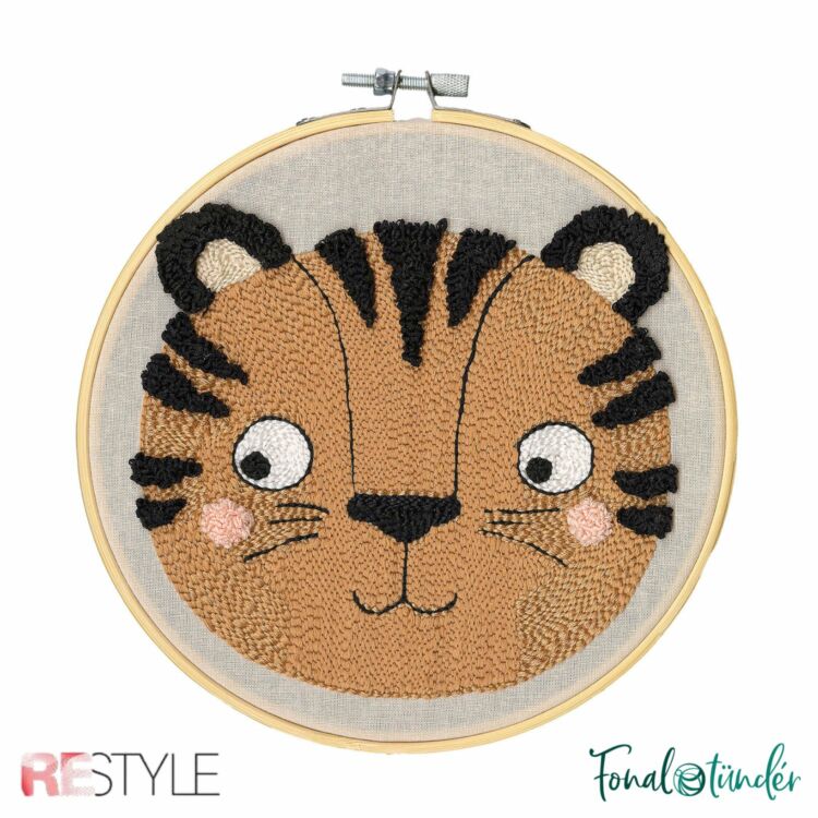 ReStyle Tiger Punch Needle Kit - Tigris hímzés készlet hímzőtollal