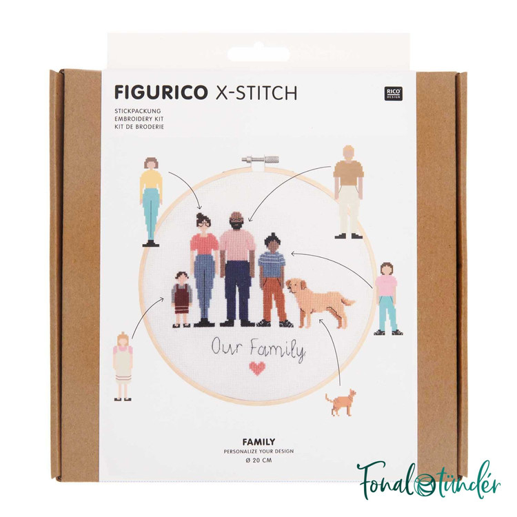 Rico Figurico - Család - keresztszemes hímzés csomag