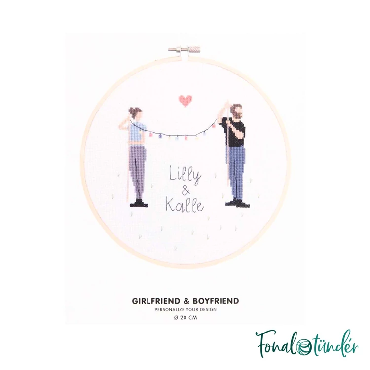 Rico Figurico - Boyfriend and Girlfriend - embroidery kit - Szereplmespár hímzéscsomag - 02