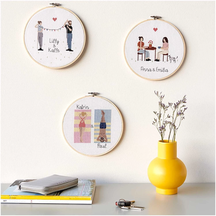 Rico Figurico - Boyfriend and Girlfriend - embroidery kit - Szereplmespár hímzéscsomag - 04