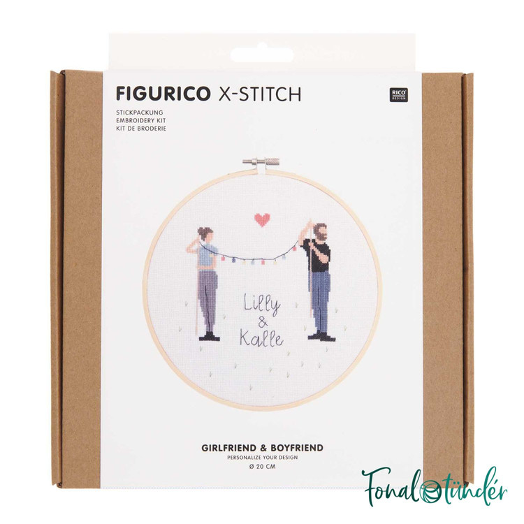 Rico Figurico - Szerelmespár - keresztszemes hímzés csomag Rico Figurico - Szerelmespár - keresztszemes hímzés csomag