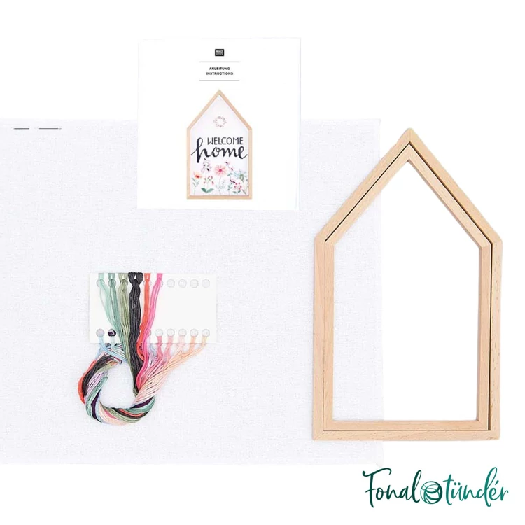 Rico Welcome Home - embroidery kit - keresztszemes hímzéscsomag - 02